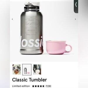 NWT in bag Glossier tumbler Limited edition